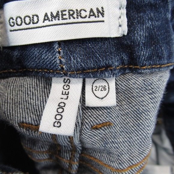 GOOD AMERICAN Good Legs High Rise Skinny Jeans Blue Wash Size 2/26 - Picture 11 of 13